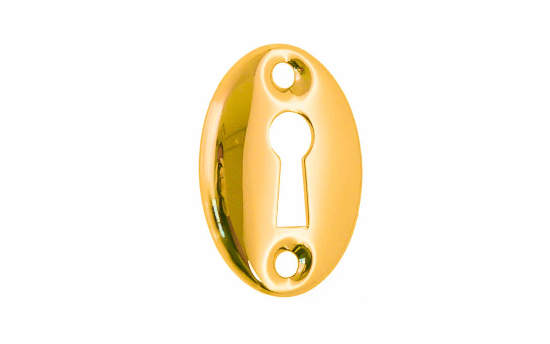 Classic Brass Oval Keyhole - Image 3