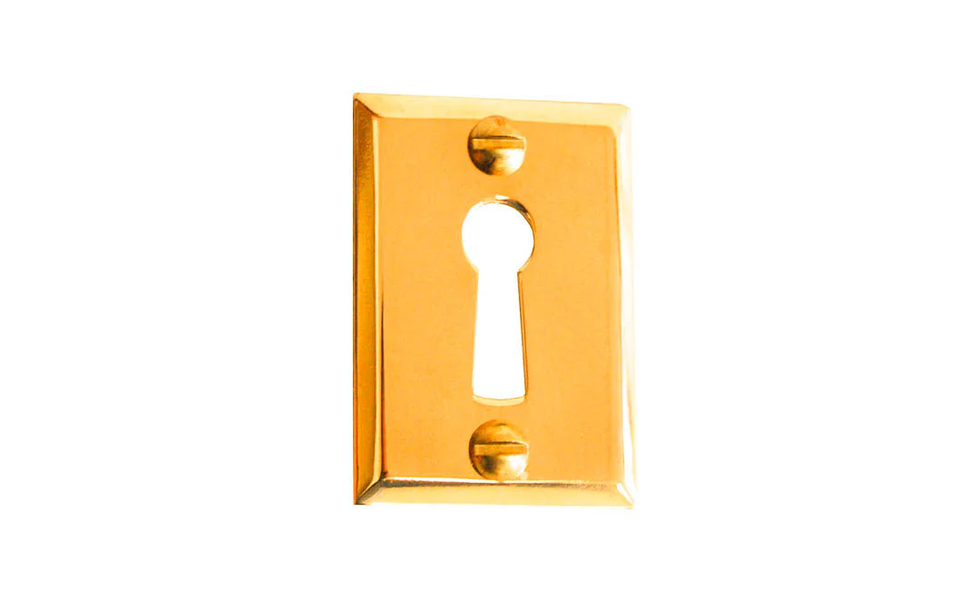 Classic Brass Rectangle Keyhole - Image 5