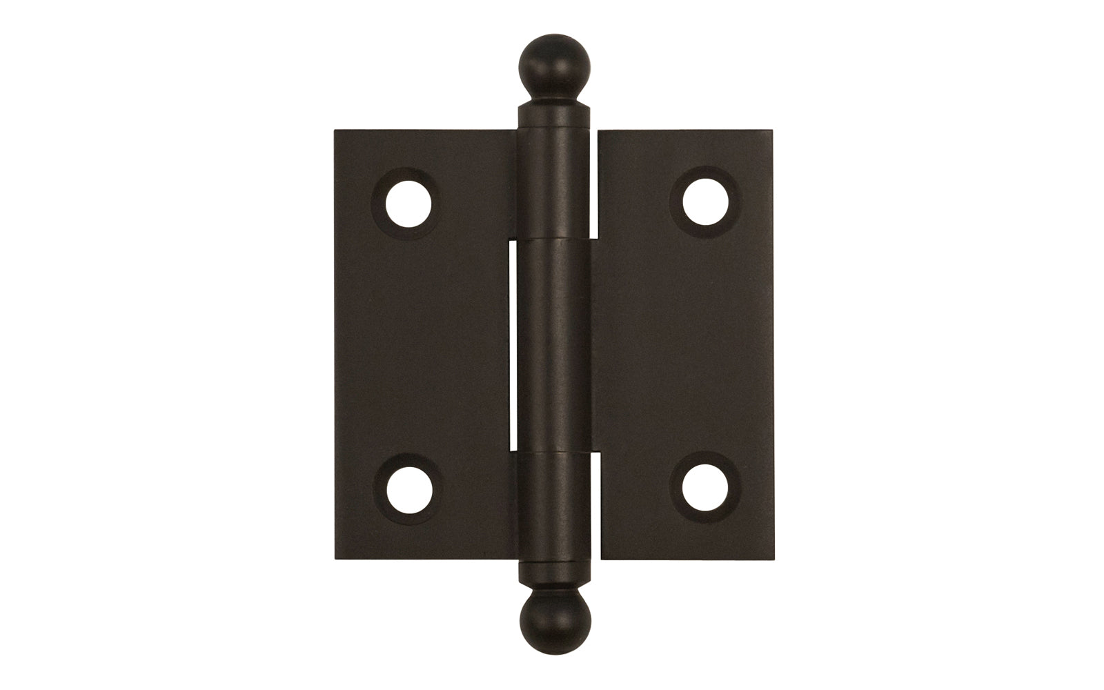 Classic Solid Brass Ball-Tip Cabinet Hinge ~ 1-1/2" x 1-1/2" - Image 2