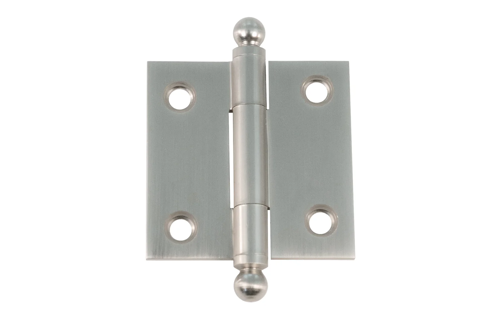 Classic Solid Brass Ball-Tip Cabinet Hinge ~ 1-1/2" x 1-1/2" - Image 4