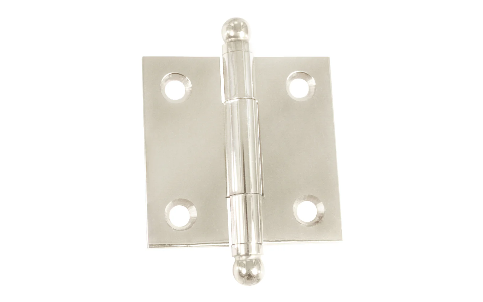 Classic Solid Brass Ball-Tip Cabinet Hinge ~ 1-1/2" x 1-1/2" - Image 5