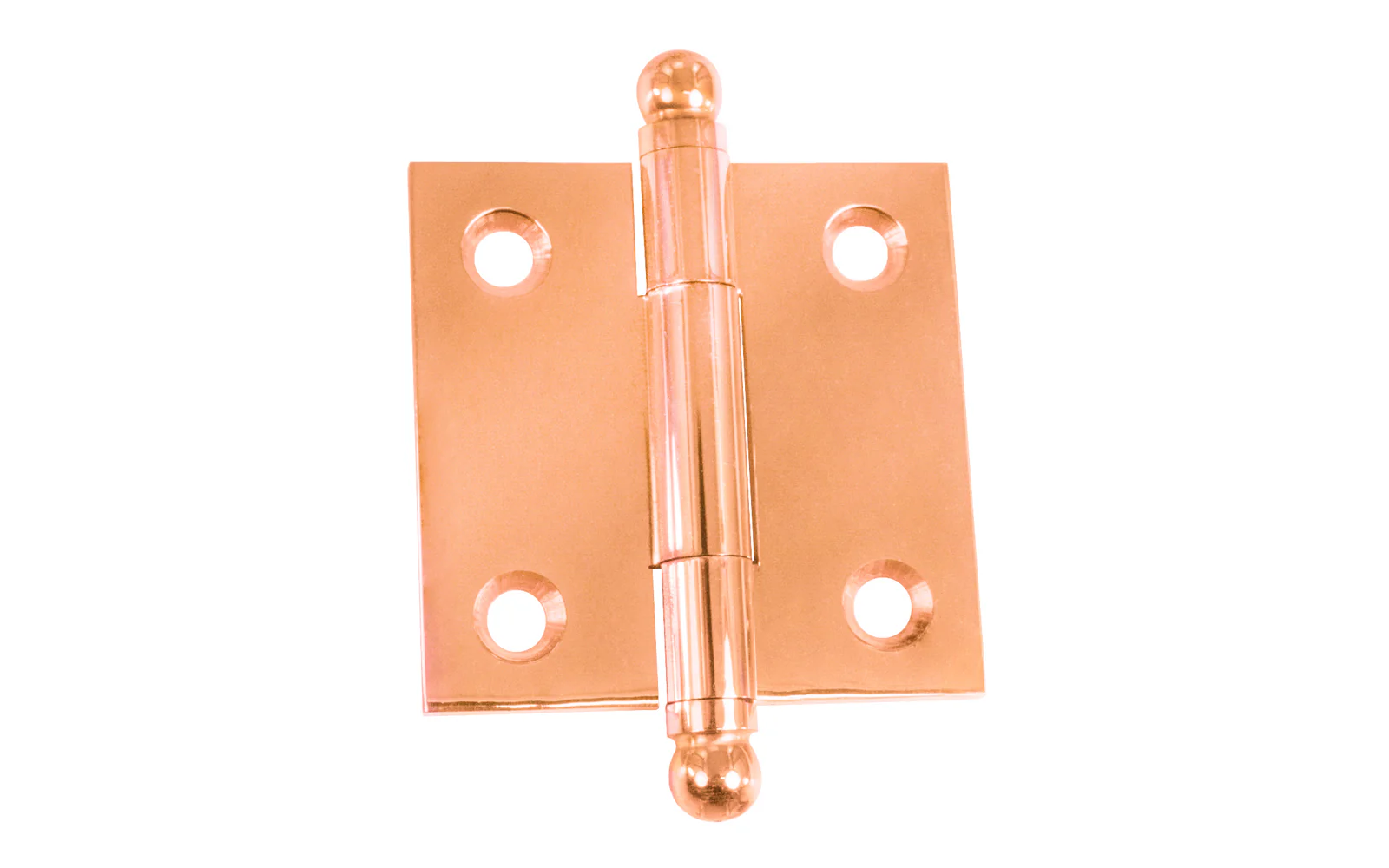 Classic Solid Brass Ball-Tip Cabinet Hinge ~ 1-1/2" x 1-1/2" - Image 9