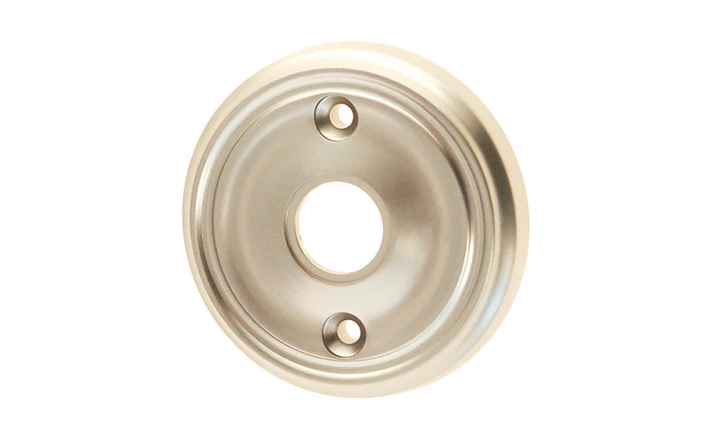 Classic Solid Brass Rosette ~ Passage (Non-Locking) - Image 2