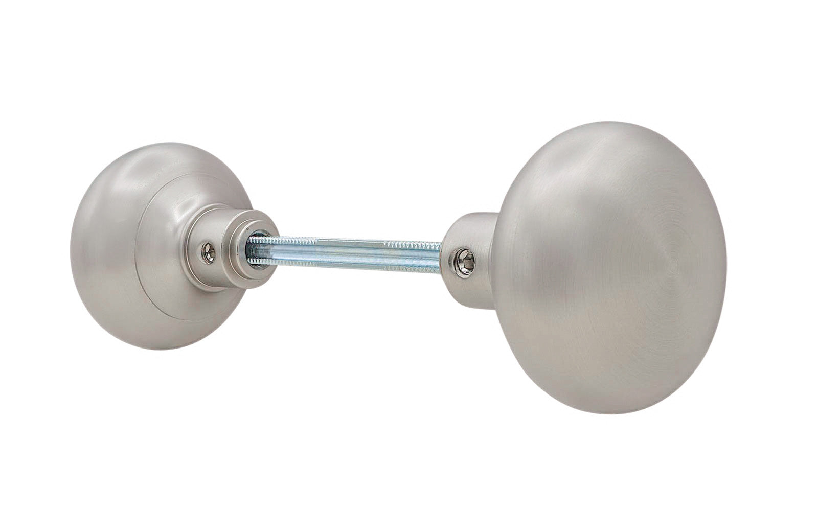 Pair of Solid Brass Core Classic Smooth Doorknobs - Image 6