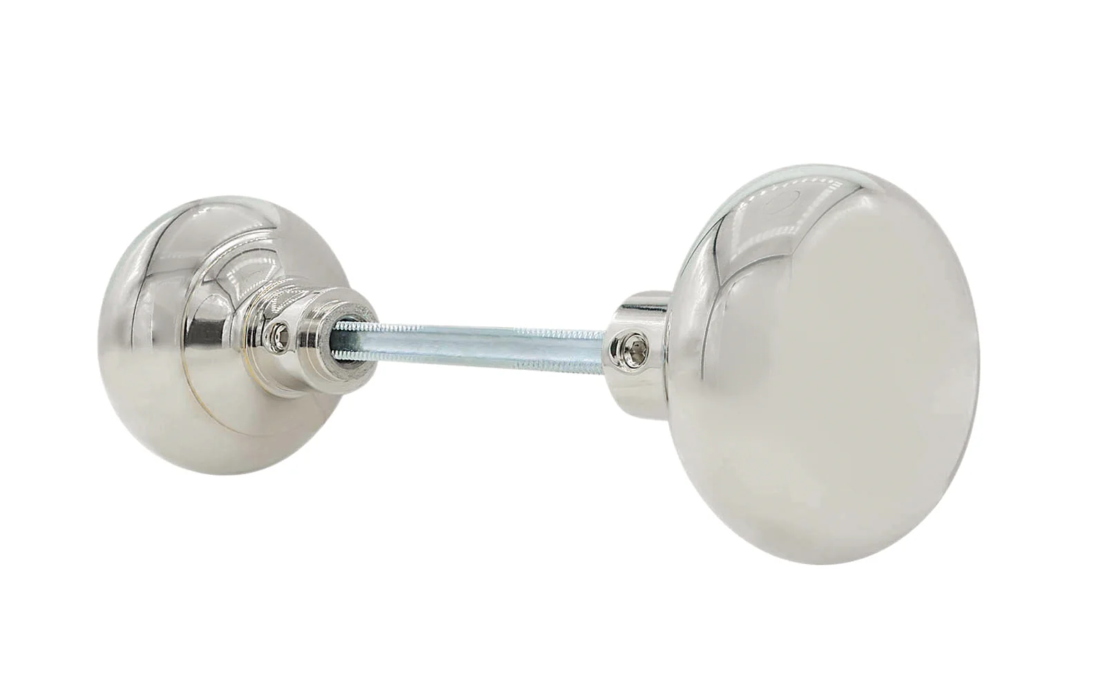Pair of Solid Brass Core Classic Smooth Doorknobs - Image 7