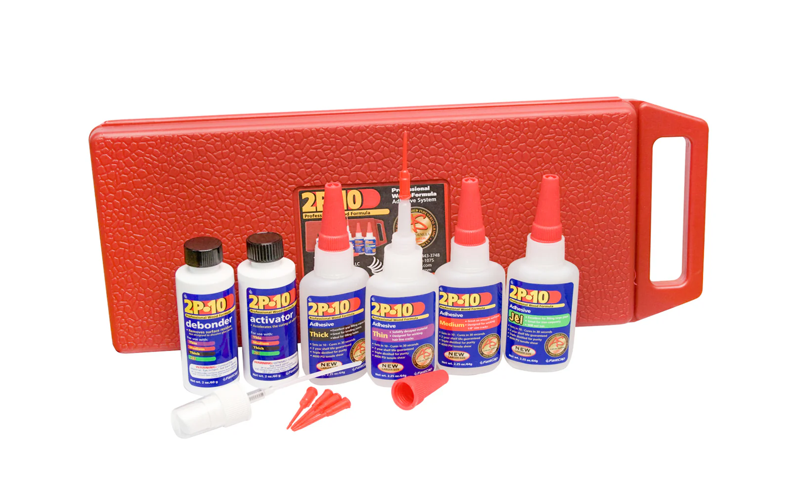 FastCap 2P-10 Glue Kit with Activator & Debonder