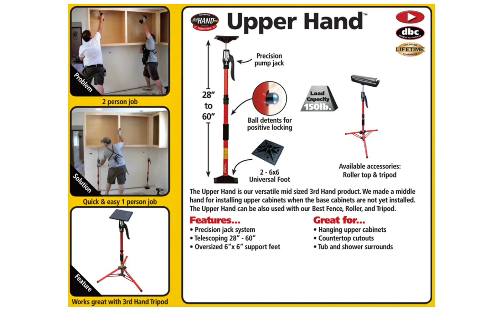 FastCap 3rd Hand "Upper Hand" Cabinet Support System - Image 3