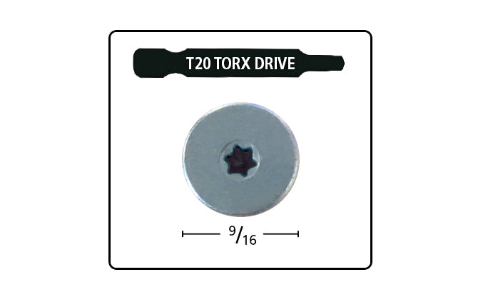 FastCap 4" Powerhead Cabinet Screws - T20 Torx Head ~ 100 Pack - Image 2