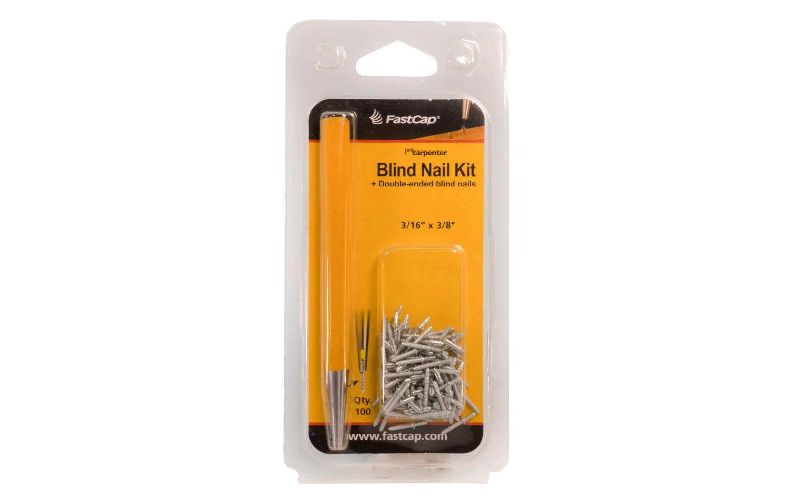 FastCap Blind Nail Kit, 3/16" x 3/8" Nails