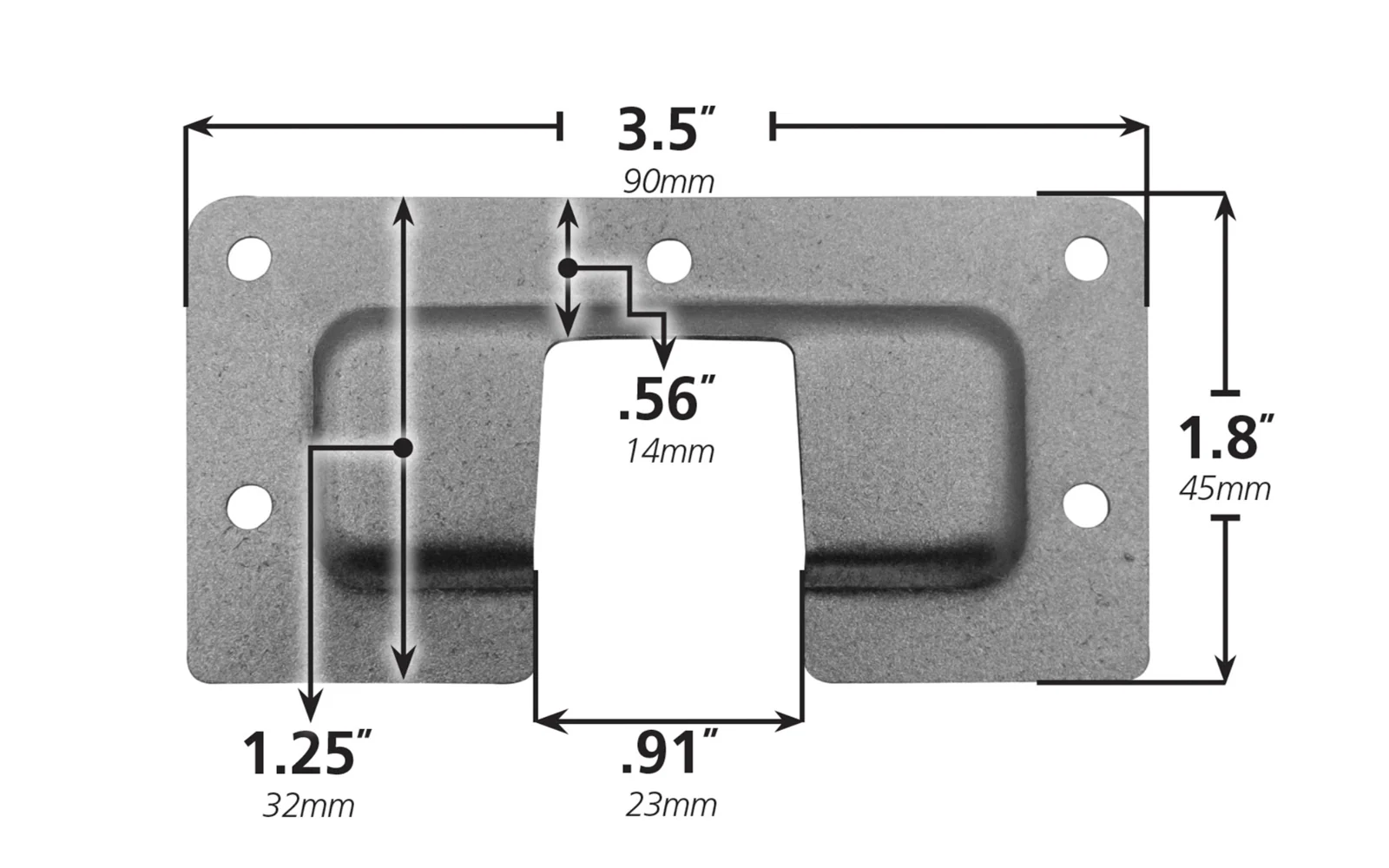 FastCap Euro Hinge Repair Plate - Image 4