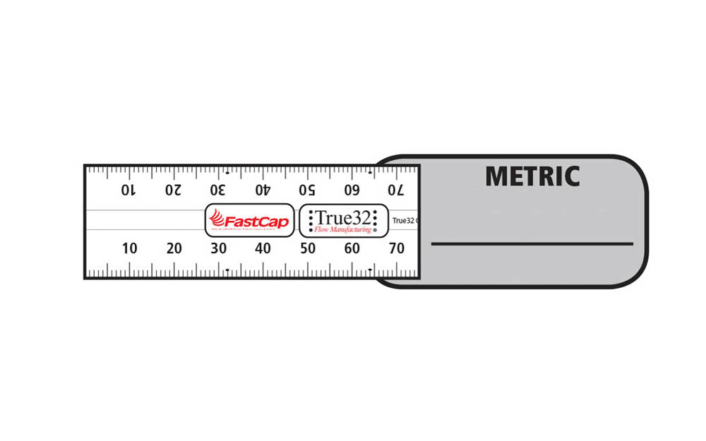FastCap 5 M FlatBack Metric Tape Measure ~ Metric Reverse - Image 2