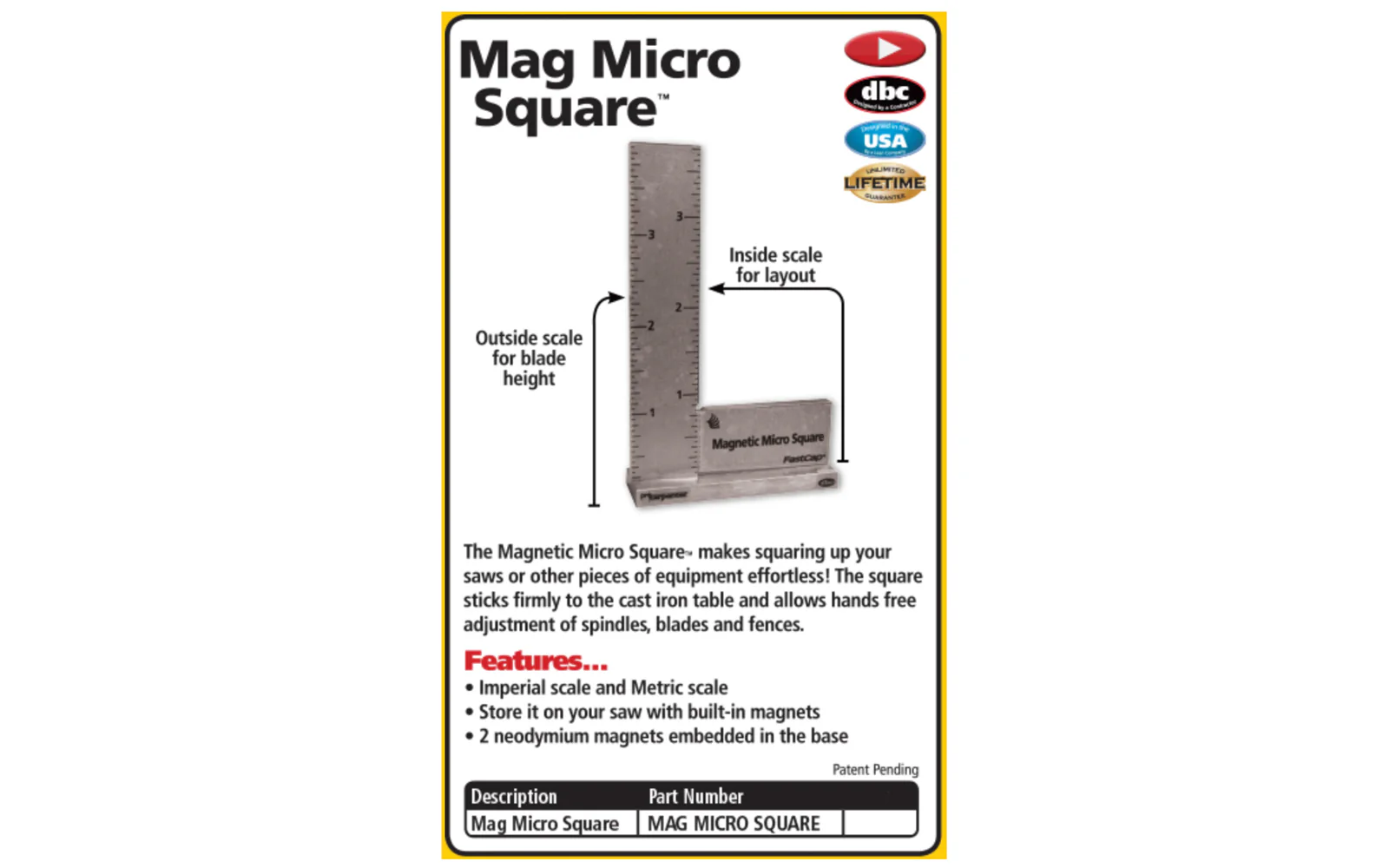 FastCap 4" Magnetic Micro Square - Image 5