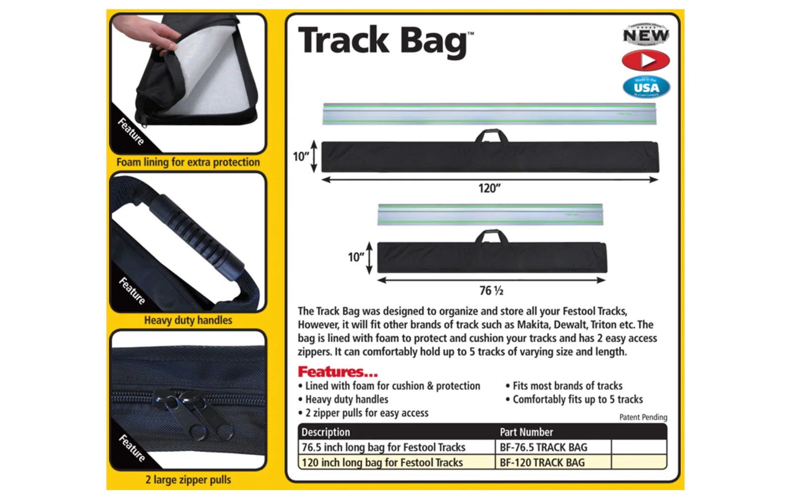 FastCap Track Bag ~ 76-1/2" Length - Image 4