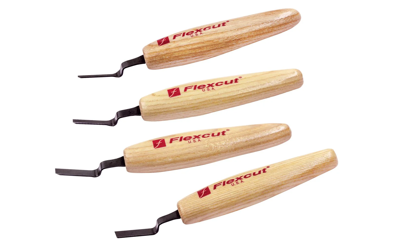 Flexcut Dogleg Chisel Micro Tool Carving Set ~ MT150