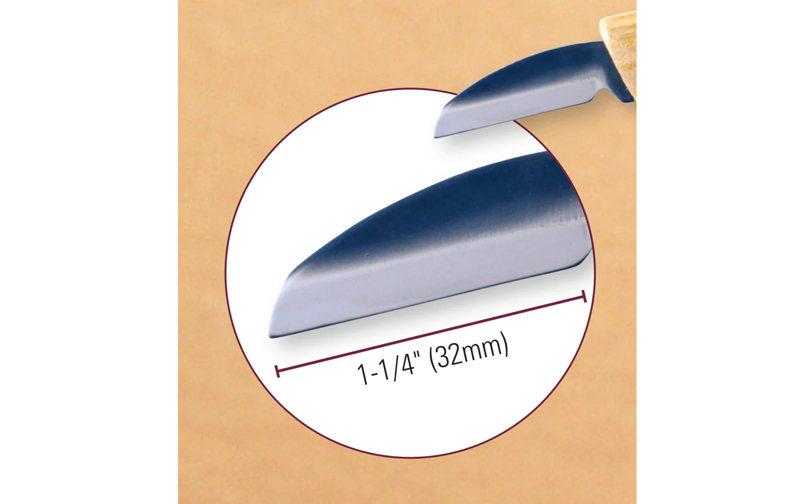Hip Cutting Carving Knife & Leather Sheath - Image 2