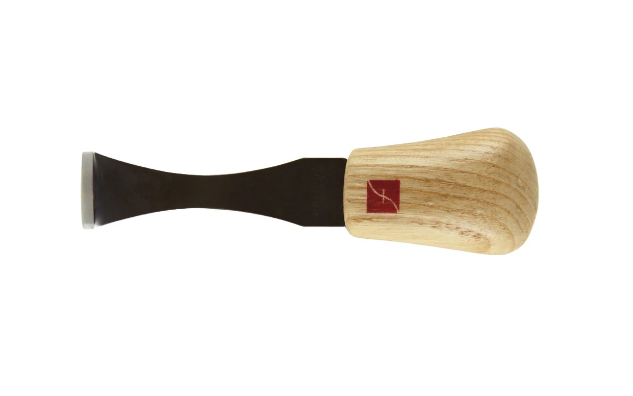 Palm Carving Tool, Back Bent Gouge ~ 7/8" (22 mm) - Image 3