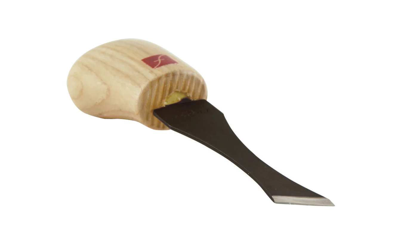 Palm Carving Tool, Double Bevel Skew ~ #2 x 9/16"