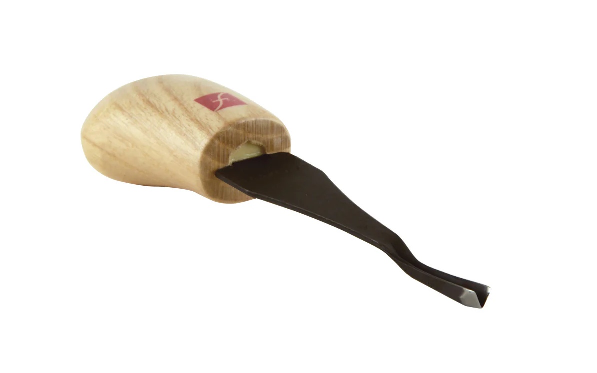 Palm Carving Tool, V-Tool ~ 45° x 5/32" (4 mm)