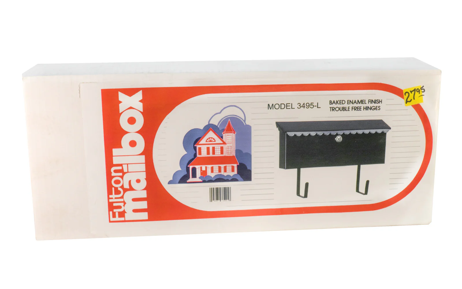 Fulton Mailbox - Black Enamel Finish