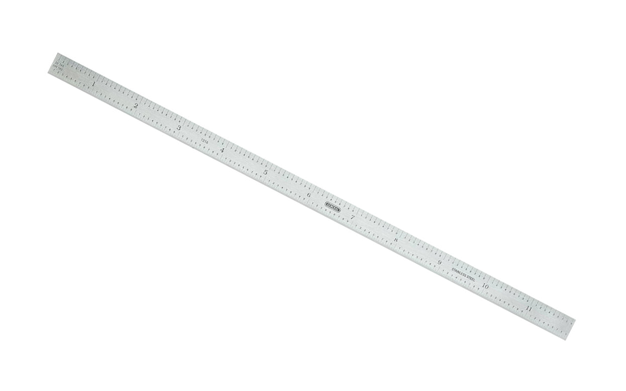 General Tools 12" Stainless Rule (10ths, 100ths, 32nds, 64ths)
