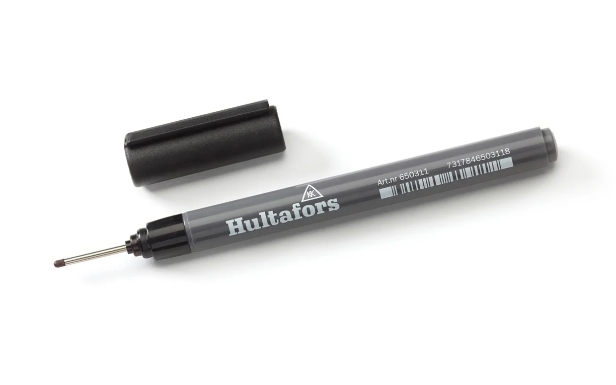 Hultafors Ink Deep-Hole Dry Marker - Black