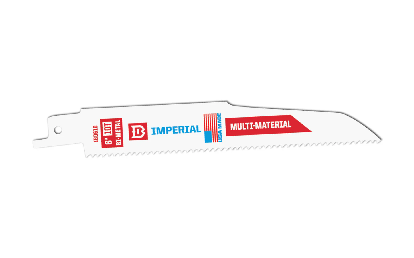 Imperial Blades Demolition 6" Bi-Metal 10 TPI Multi-Material Reciprocating Blade