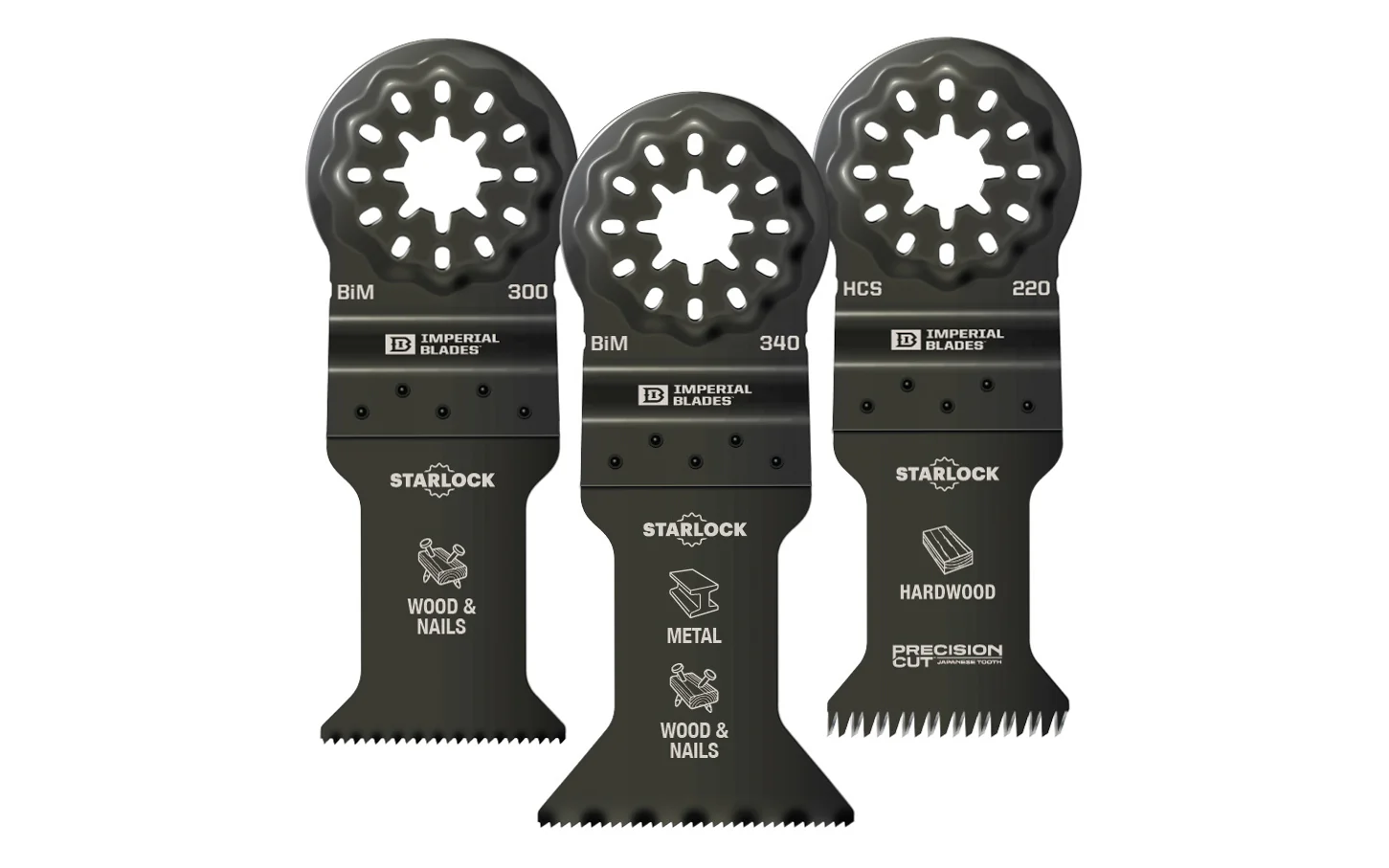 Imperial Blades "Starlock" Standard All-Purpose Variety Pack - 3 PC