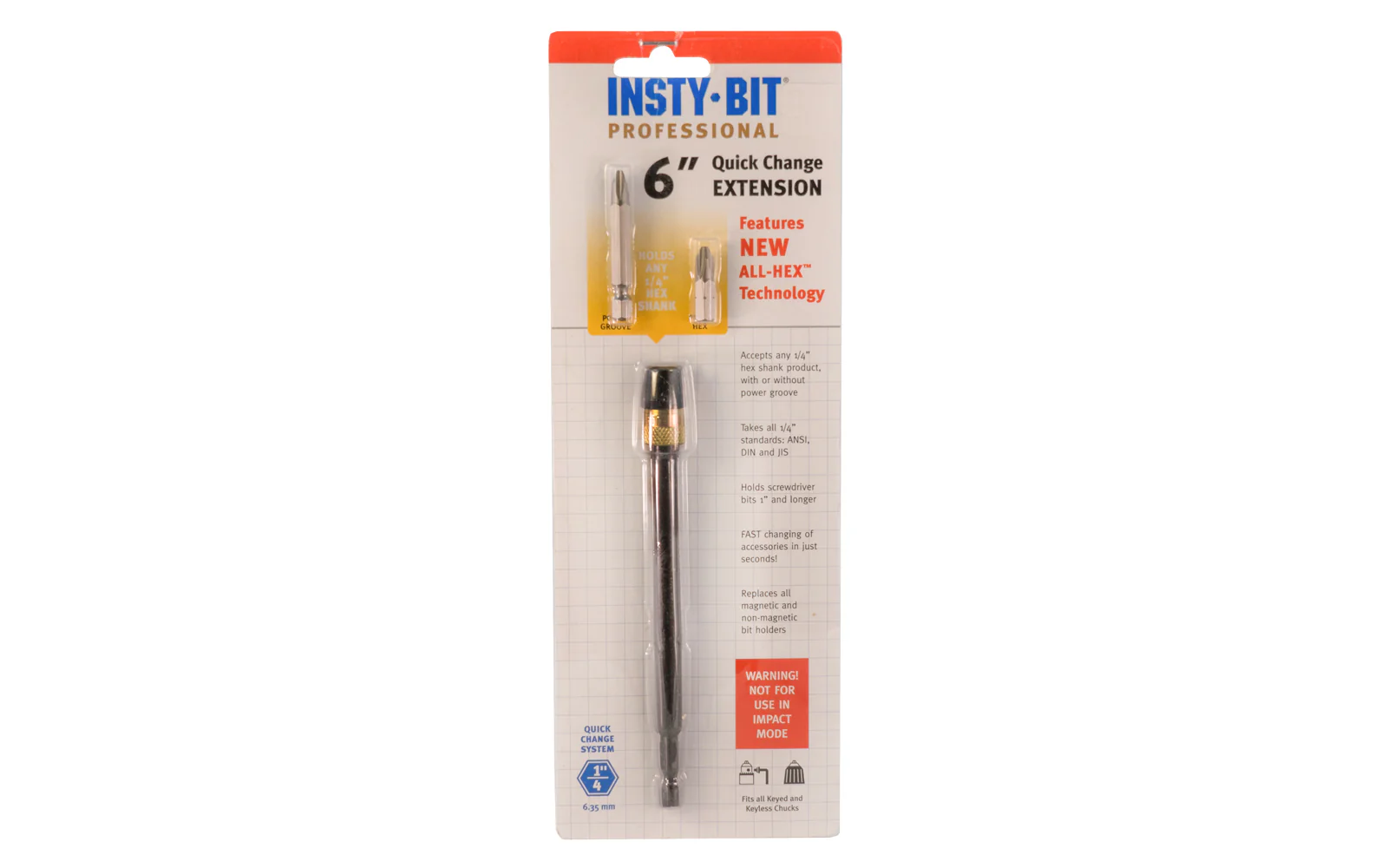 Insty-Bit 6" Quick Change Extension Bit