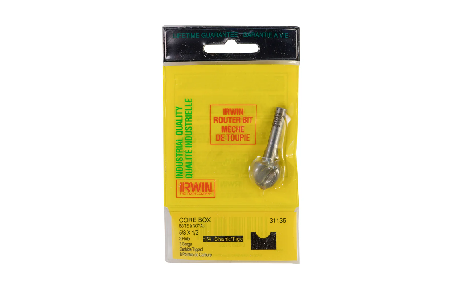 Irwin Carbide 5/8" Core Box Router Bit - Made in USA