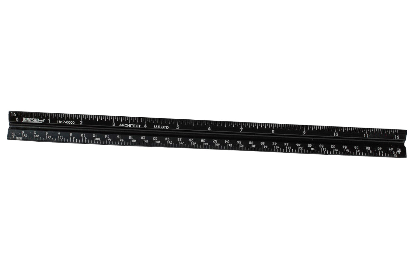 Johnson Level Architect's Triangle Scale Rule