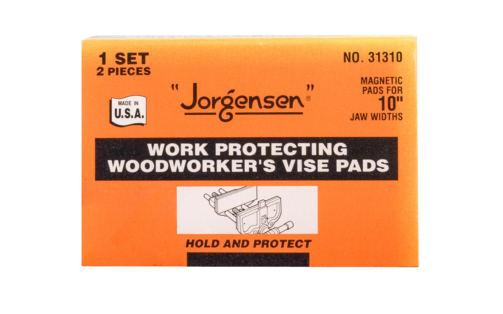 Jorgensen Work Protecting Woodworker's Vise Pads ~ Pair - Image 2