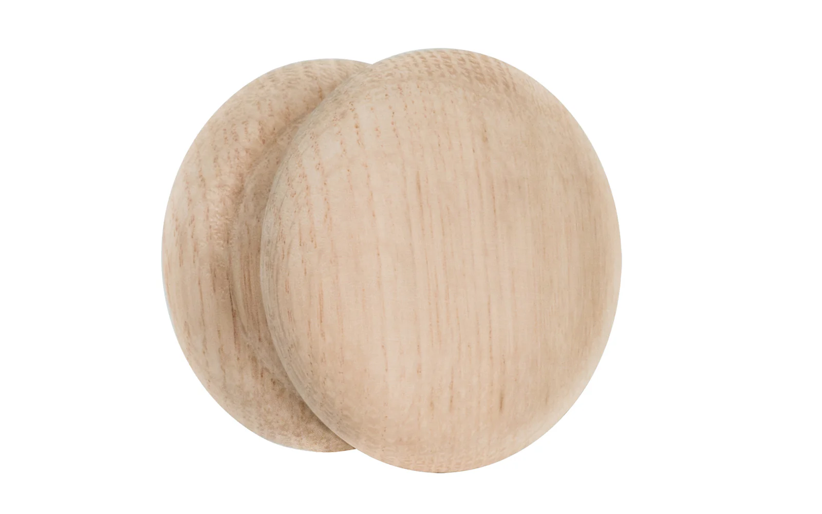 Large Oak Wood Cabinet Knob with Large Base - Image 2