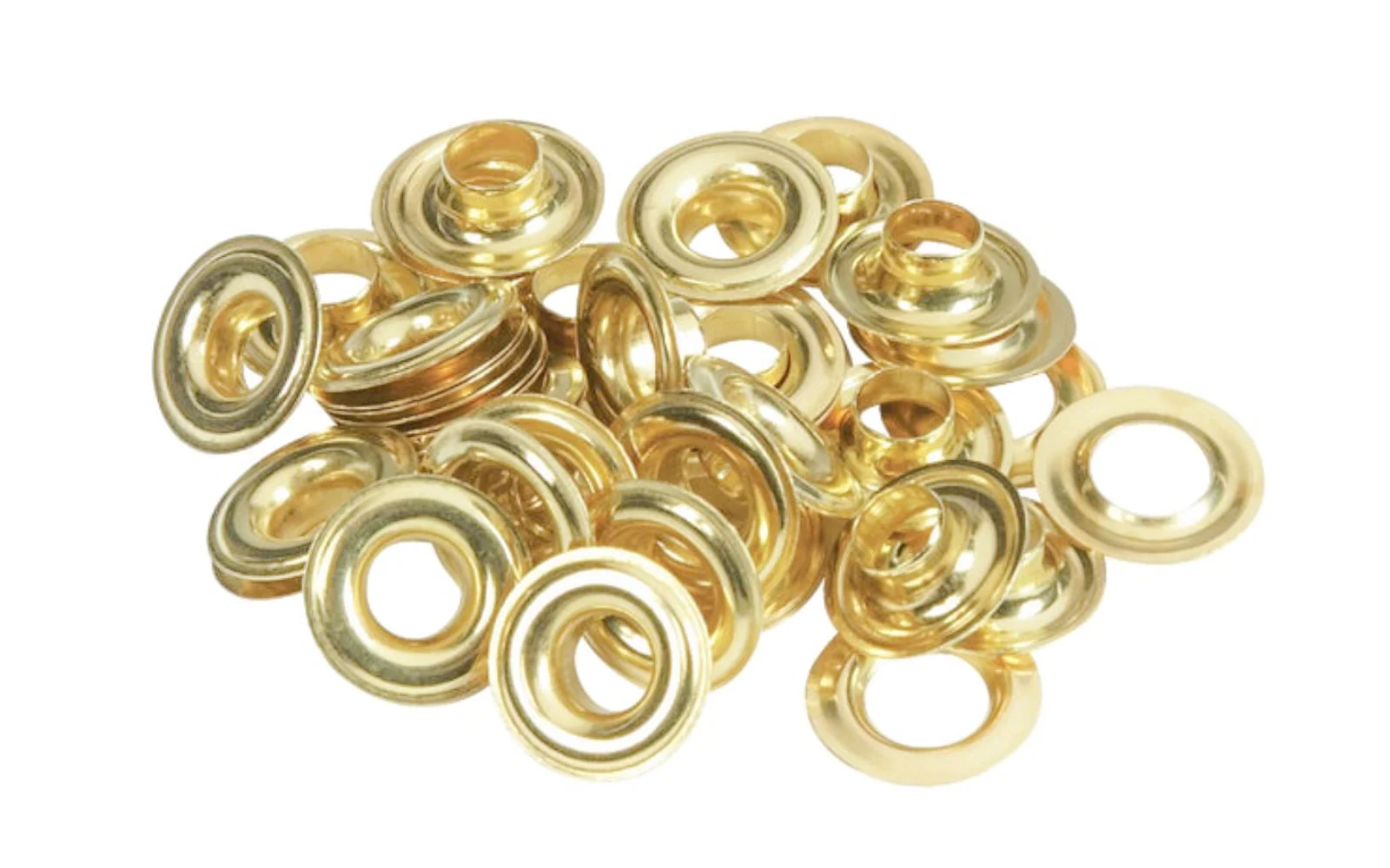 Lord & Hodge 1/4" Brass Grommets - 24 Sets