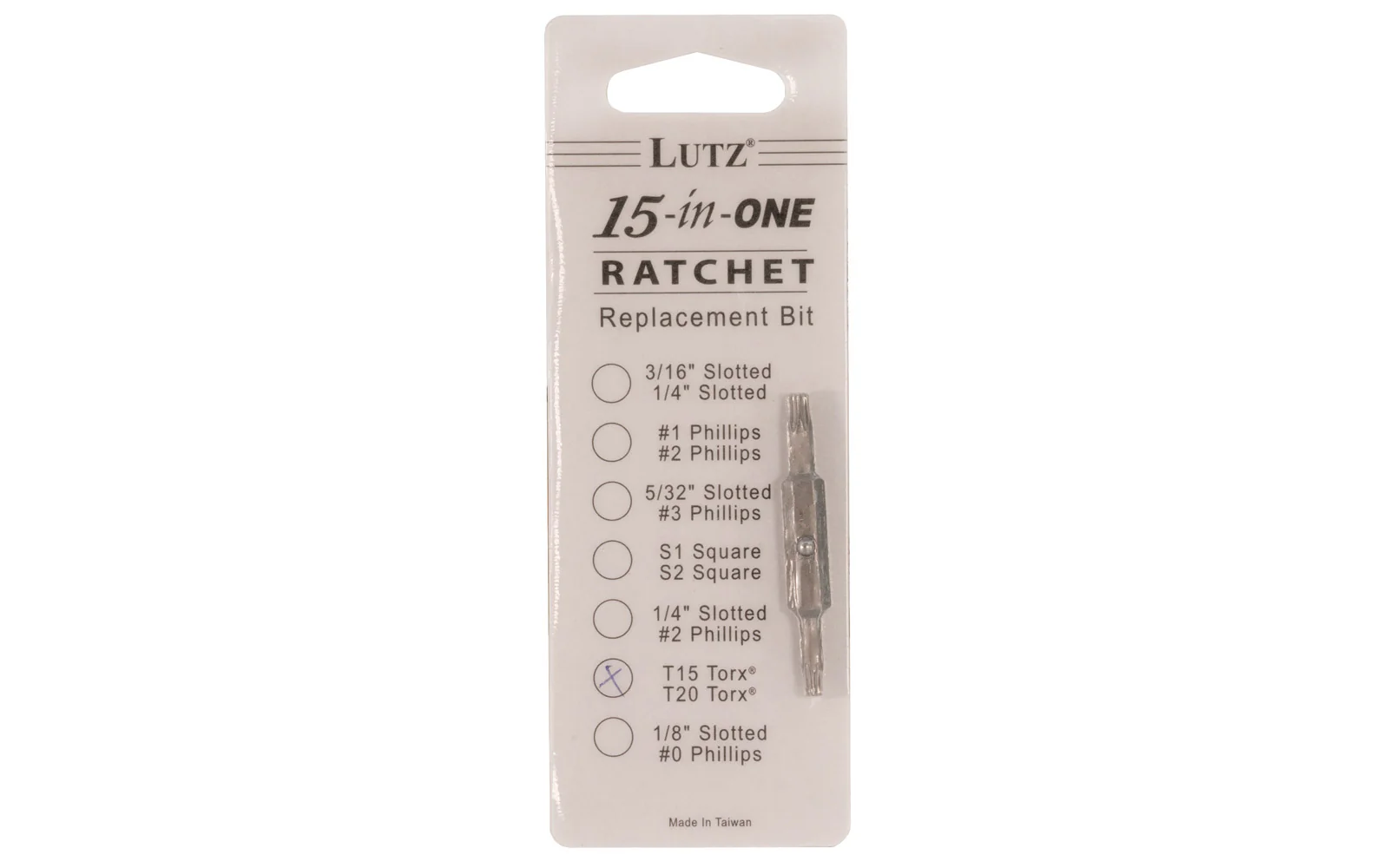 Lutz Torx 15 & Torx 20 Bit for 15-in-1 Ratchet Screwdriver