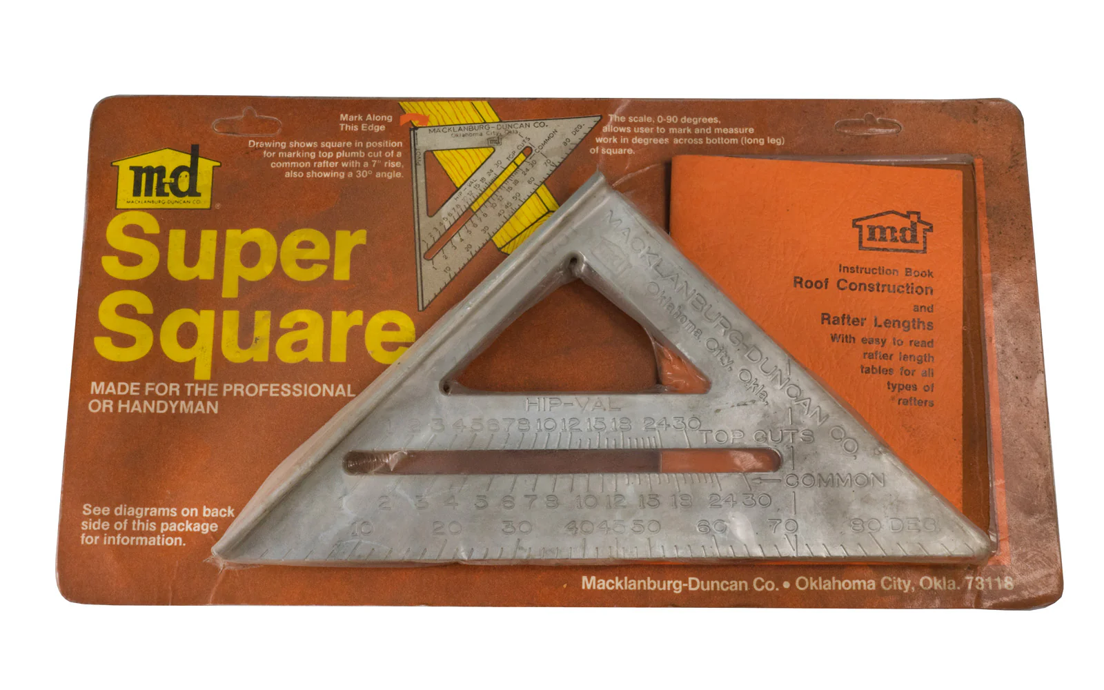 Macklanburg-Duncan Co. 7" Speed Square with Book