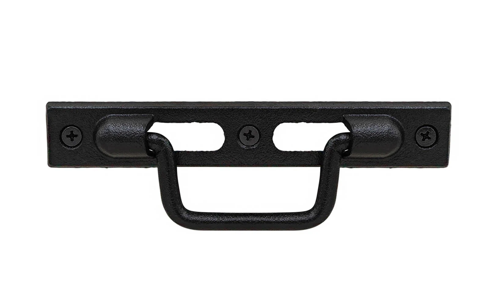 Cast Iron Mission-Style Drop Pull ~ 5-1/2" on Centers