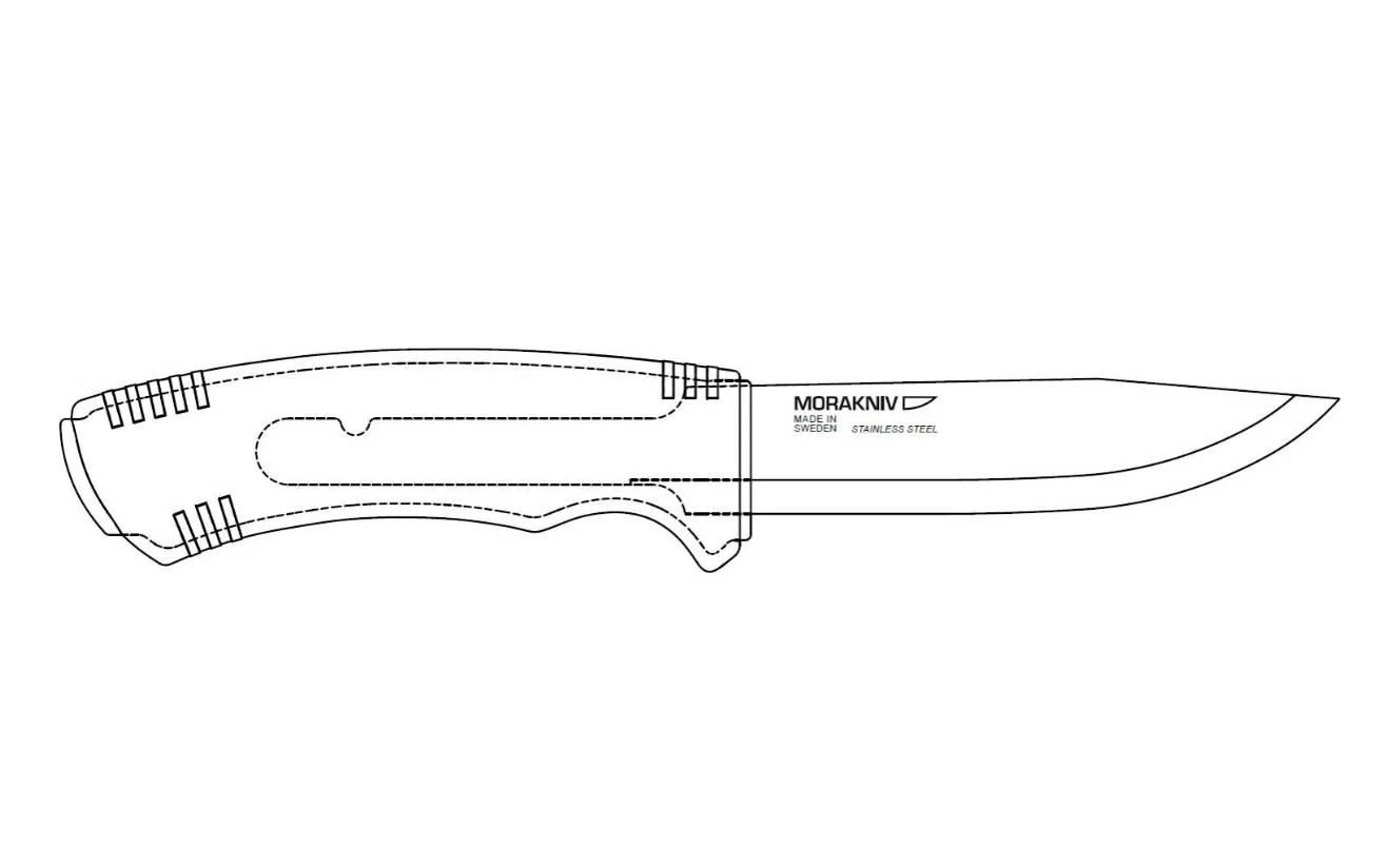 Mora Stainless Serrated Knife ~ Outdoor Companion - Image 4