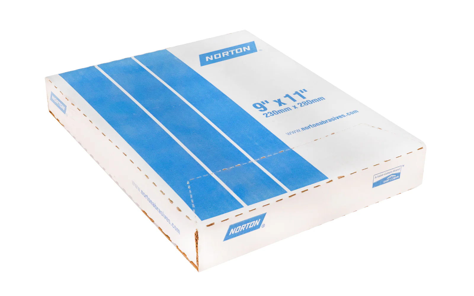 Norton "Adalox" 9" x 11" Aluminum Oxide Sanding Sheets, 80 Grit - 50 Pack - Image 2