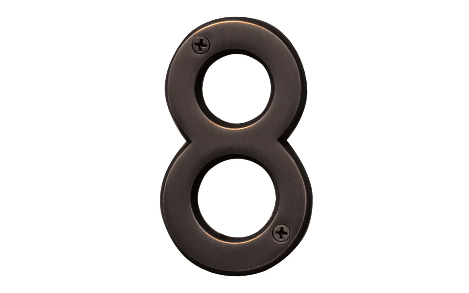 #8 Oil Rubbed Bronze House Number - 4" Size