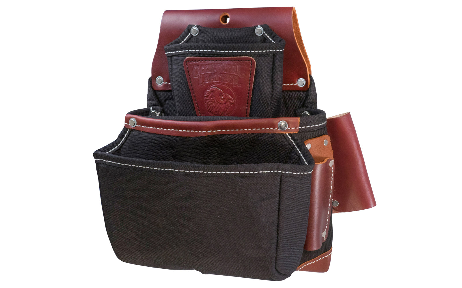 Occidental Leather "Oxy Lights" 3-Pouch Fastener Bag - Black ~ B8060