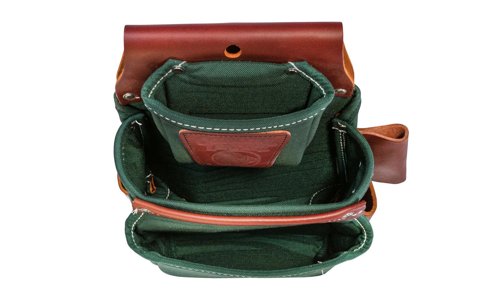 Occidental Leather "Oxy Lights" 3-Pouch Fastener Bag - Green ~ 8060 - Image 2