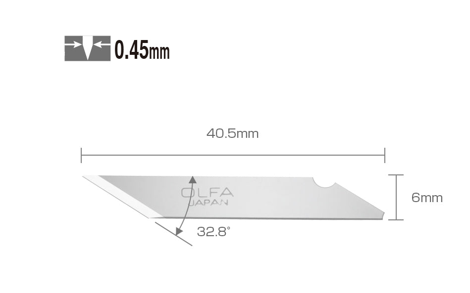 Olfa "KB" Repl. Art Blades - 25 Pack - Image 2