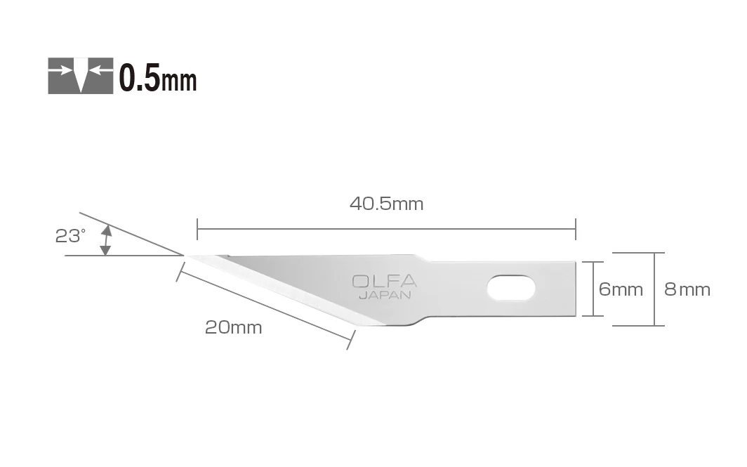 Olfa "KB4-S/5" Precision Art Blades - 5 Pack - Image 2