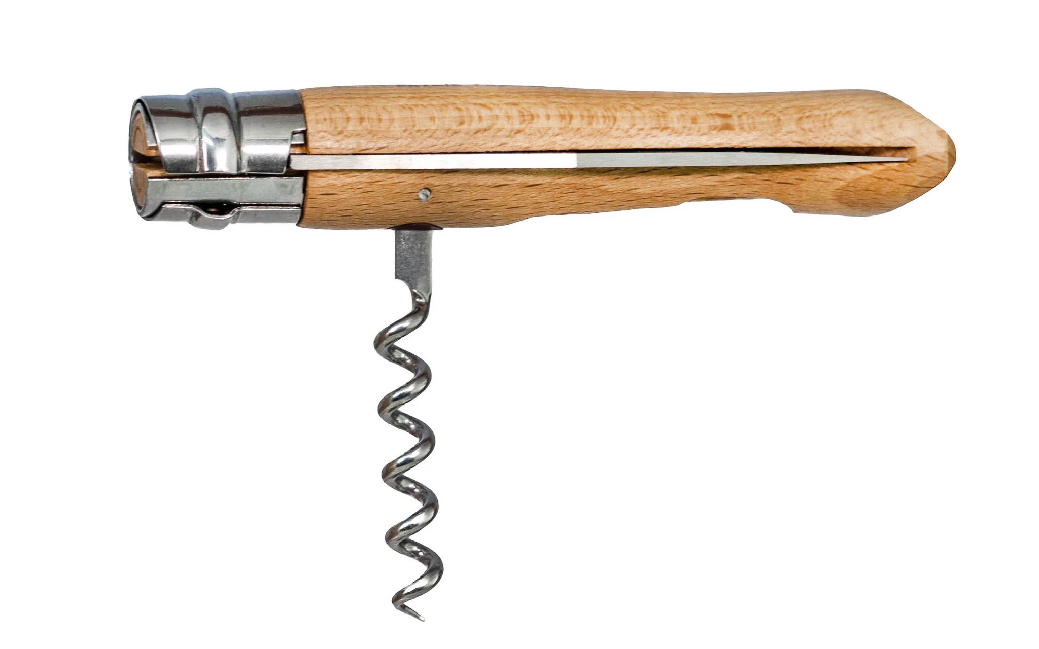 Opinel Stainless Steel Corkscrew Knife - Image 2