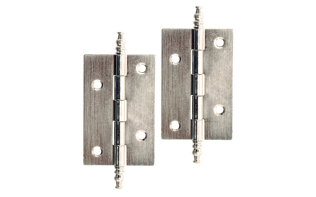 Plated Steel Steeple-Tip Cabinet Hinges ~ 2-1/2" x 1-5/8" - Image 5