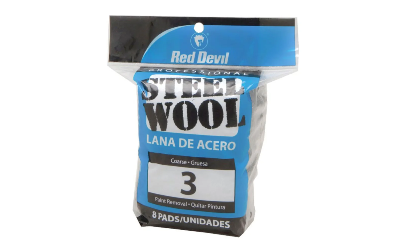 Red Devil #3 Coarse Steel Wool - 8 Pack