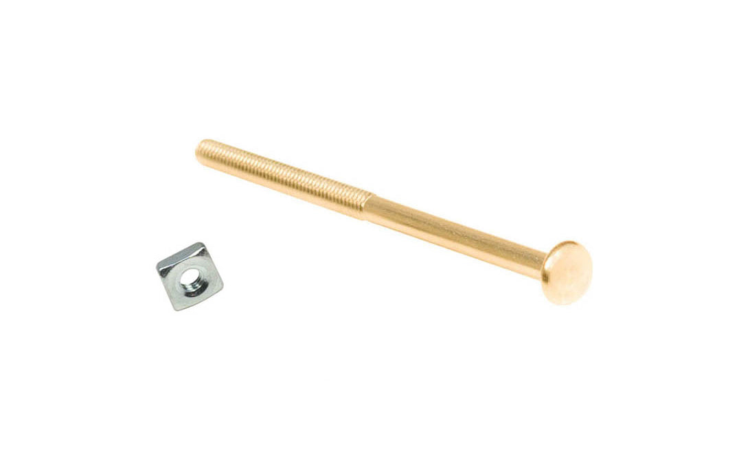 Brass Finish Bolt for Glass Knobs & Pulls