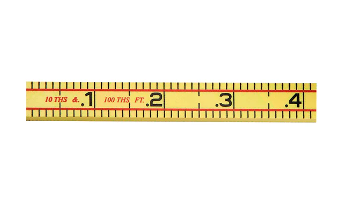 Rhino 6' Engineer's Fiberglass Folding Ruler - Image 2