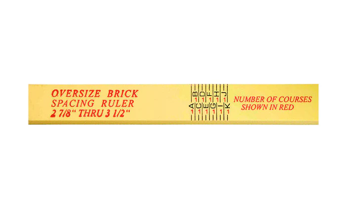 Rhino 6' Oversize Brick Spacing Fiberlass Folding Ruler - Image 2