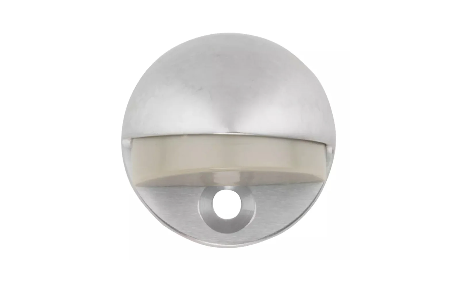 Satin Chrome Finish Solid Brass Floor Door Stop - Image 2